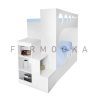 تخت خواب طرح دایره ای دو طبقه سفید
