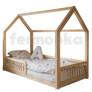 تخت کلبه ای مدل چوبین